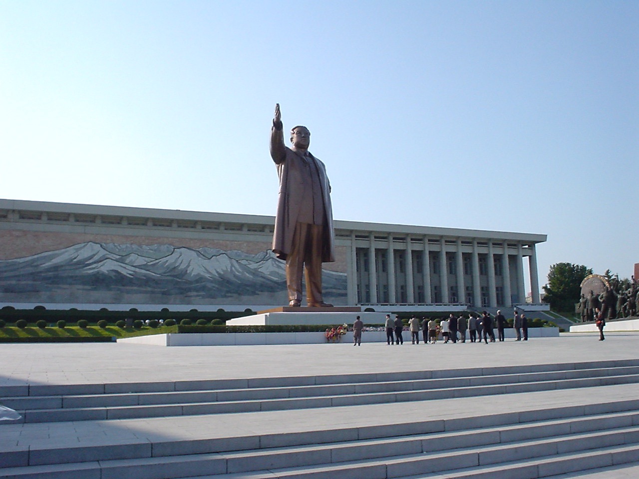 Original Statue of Kim Il-Sung in Pyongyang